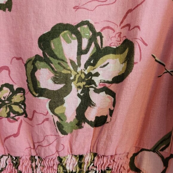 ZARA Linen-Blend Puff Sleeve Blouse XS - Picture 4 of 10